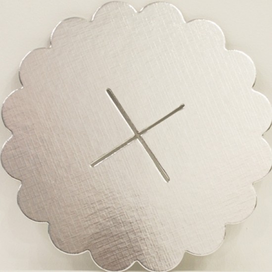 Gümüş Renkli Kek Standı