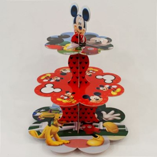 Mickey Mouse Temalı 3 Katlı Kek Standı