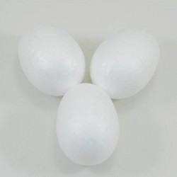 Strafor (Köpük) Yumurta 6x4 Cm Çapında 3 Adet