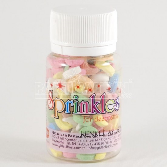 Aydede Şeklinde Renkli Draje Süsleme Şekeri 35 Gr