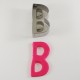 B Harfi Şeklinde Metal Kurabiye Kalıbı 7 Cm