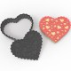 Minik kalplerden Oluşan Kalp Figürlü Plastik Kurabiye Kesme Damga Seti