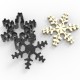 Kar Tanesi Figürlü Plastik Kurabiye Kesme Damga Seti
