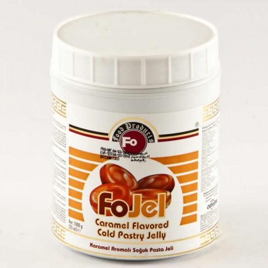 Fo Karamel Aromalı Dekoratif Pasta Jeli 1 Kg Fo Karamel Aromalı Dekoratif Pasta Jeli 1 Kg