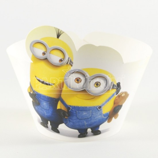 Minions Çılgın Hırsız Resimli Cupcake Kenar Süsü 10 Adet