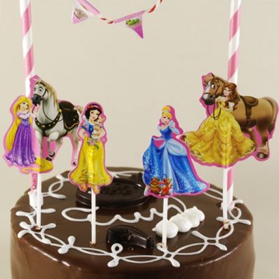 Prensesler Pasta Süsleme Seti