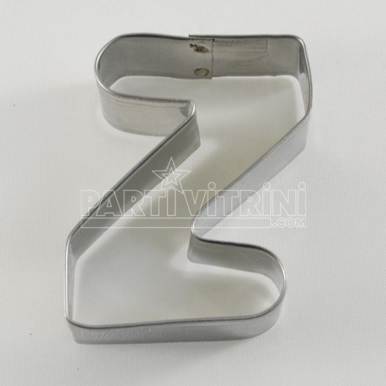 Z Harfi Şeklinde Metal Kurabiye Kalıbı 7 Cm