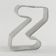Z Harfi Şeklinde Metal Kurabiye Kalıbı 7 Cm