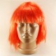 Kırmızı Renkli Küt Saç Peruk