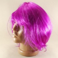 Mor Renkli Küt Saç Peruk
