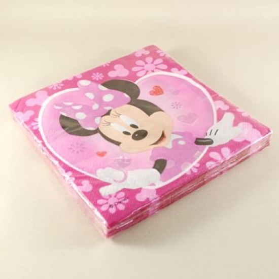Minnie Mouse Temalı Pembe Orjinal Lisanslı Peçete