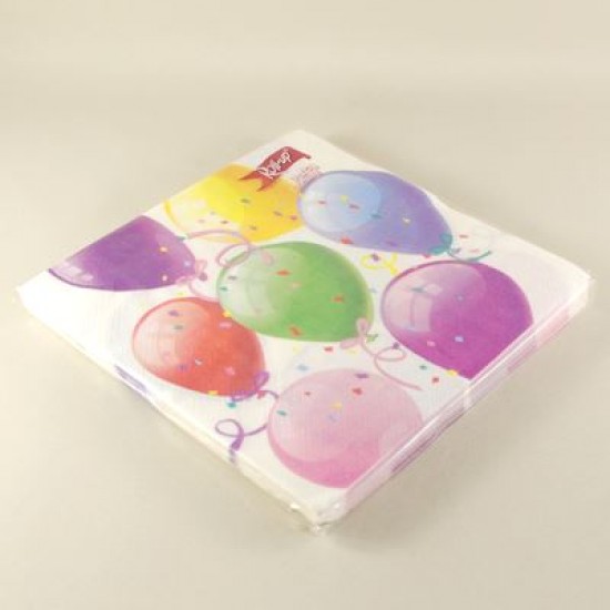 Balonlu Kağıt Parti Peçetesi 20 Adet