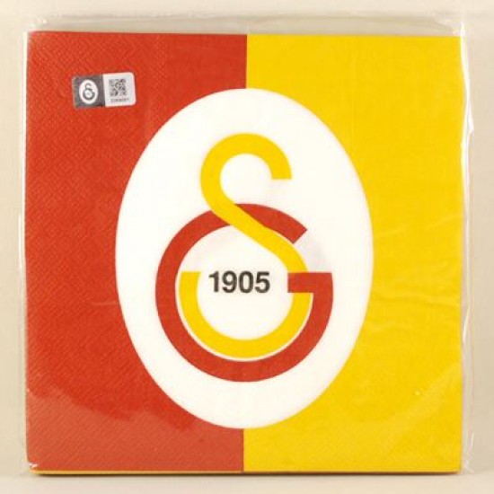 Galatasaray Temalı Sarı Kırmızı Lisanslı Parti Peçetesi 16 Adet