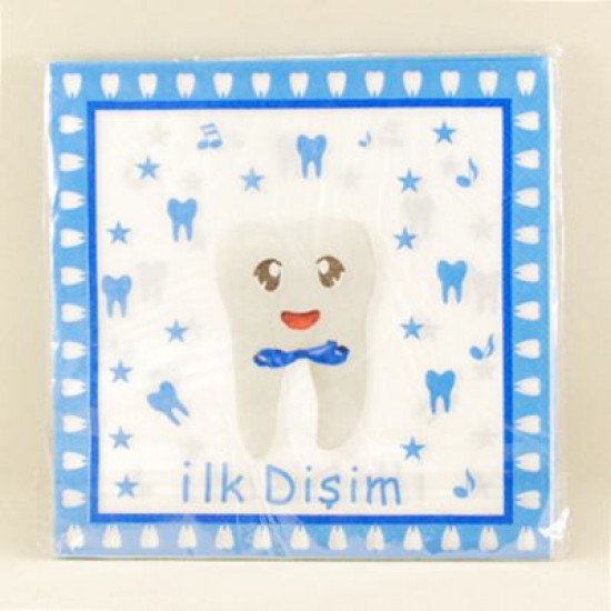 İlk Dişim Mavi Renkli Peçete