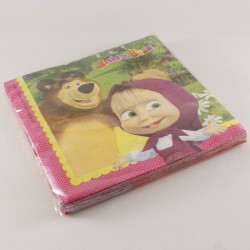 Masha İle Koca Ayı Lisanslı Parti Peçetesi