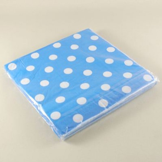 Mavi Beyaz Puantiyeli Peçete