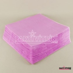 Pembe Düz Renk Parti Peçetesi 16 Adet