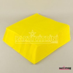 Sarı Düz Renk Parti Peçetesi 16 Adet