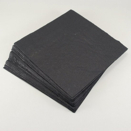 Siyah Düz Renk Parti Peçetesi 16 Adet