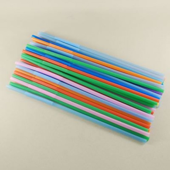 Karışık Renkli Artistik Körüklü Parti Pipeti 50 Adet