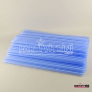 Mavi Kalın Frozen Parti Pipeti 100 Adet