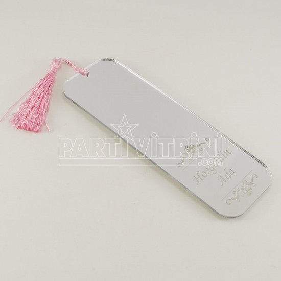 Soft Dikdörtgen Davetiye Veya Kitap Ayracı Pleksi Ayna