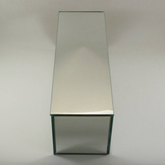 Ayna Stand Vazo Altlığı Cam Ayna 10x30x10 Cm