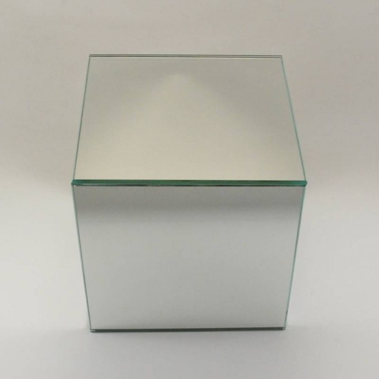 Küp Ayna Stand Vazo Altlığı Cam Ayna 15x15x15 Cm