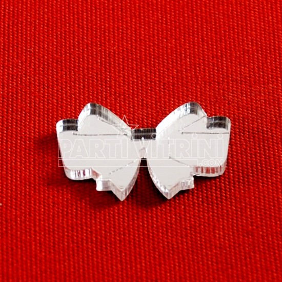 Fiyonk Kurdela Gümüş Renk Pleksi Ayna