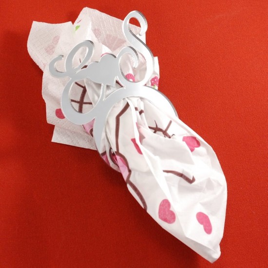 İsim Baş Harflerinden Peçetelik Pleksi Ayna