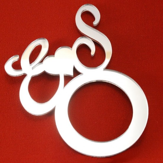 İsim Baş Harflerinden Peçetelik Pleksi Ayna