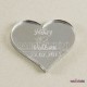 Kalp Şeklinde İsim Yazılan Pleksi Ayna