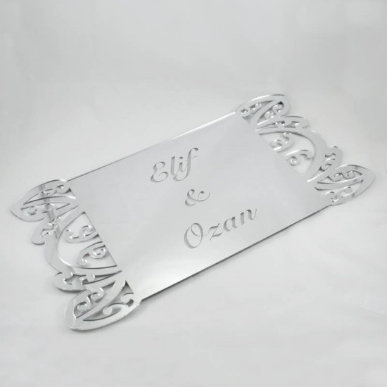 Kapı Süsü Dikdörtgen İsim Yazılabilen Pleksi Ayna