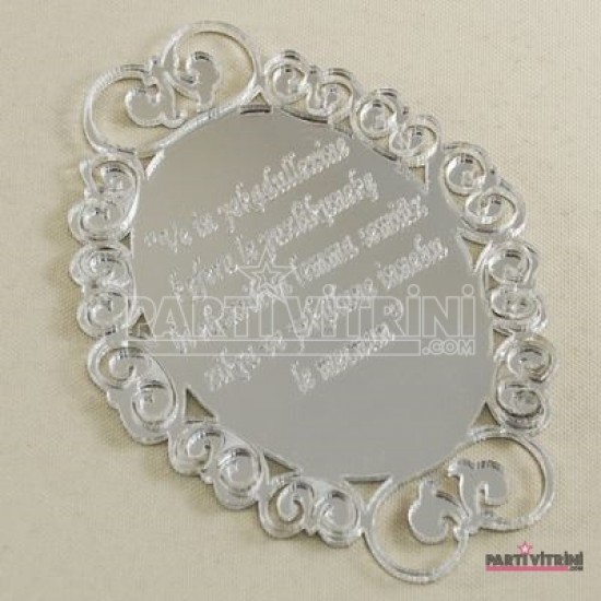 Oyma desenli Nazar Duası Pleksi Ayna