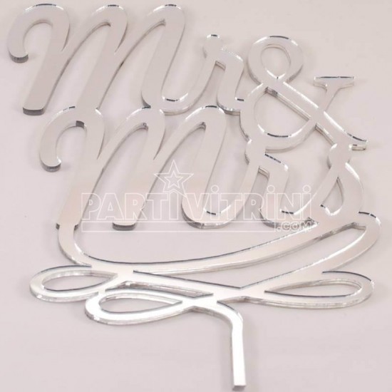 Çift Taraflı Pleksi Ayna Pasta Süsü