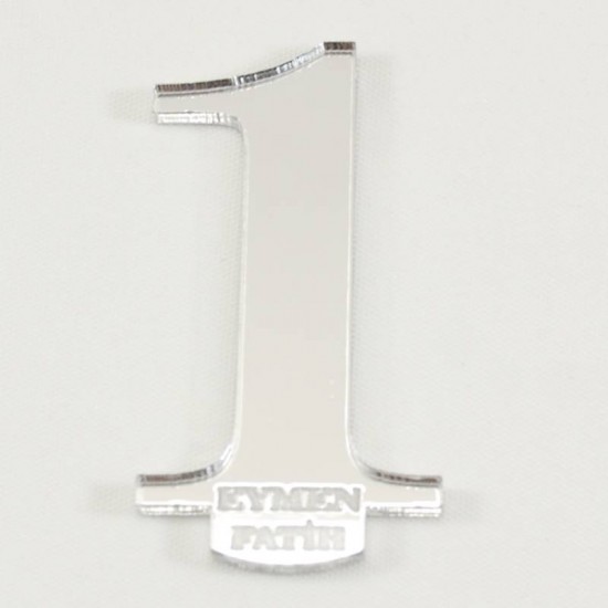 Rakam Şeklinde İsim Yazılan Anahtarlık Pleksi Ayna