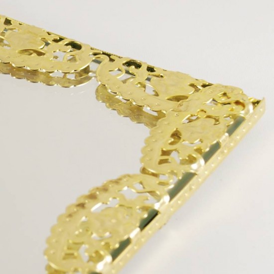 Ayna Supla Altın Renk Kare 30 cm