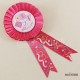 Baby Shower Pembe Saten Kumaş Parti Rozeti