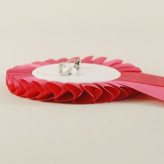 Baby Shower Pembe Saten Kumaş Parti Rozeti