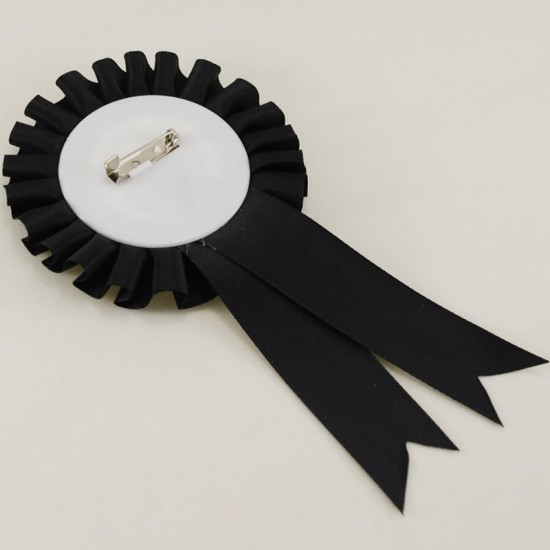 Damadın Kankası Siyah Saten Kumaş Parti Rozeti