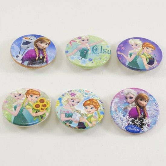 Karlar Ülkesi Frozen Ve Prenses Elsa Metal Parti Rozetleri