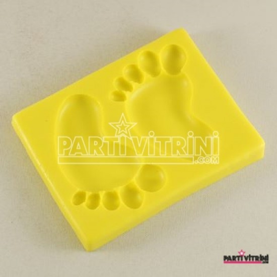 Büyük Boy Bebek Ayakları Figürlü Silikon Kokulu Taş Ve Sabun Kalıbı