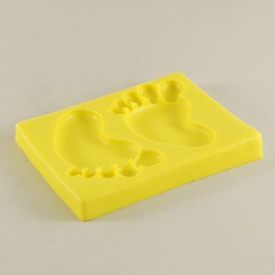 Büyük Boy Bebek Ayakları Figürlü Silikon Kokulu Taş Ve Sabun Kalıbı