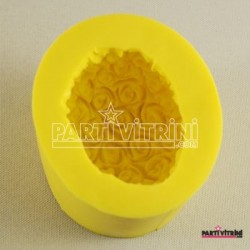 Büyük Top Gül Figürlü Silikon Kokulu Taş Ve Sabun Kalıbı