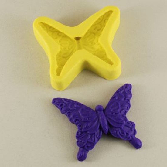 Desenli Kelebek Figürlü Silikon Kokulu Taş Ve Sabun Kalıbı