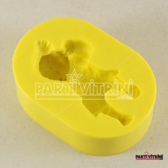 Emekleyen Kız Bebek Figürlü Silikon Kokulu Taş Ve Sabun Kalıbı