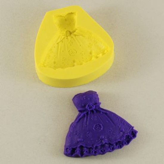 Kabarık Elbise Figürlü Silikon Kokulu Taş Ve Sabun Kalıbı
