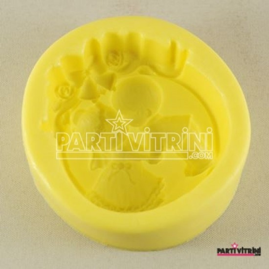 Kızı Öpen Erkek Çocuk Figürlü Silikon Kokulu Taş Ve Sabun Kalıbı