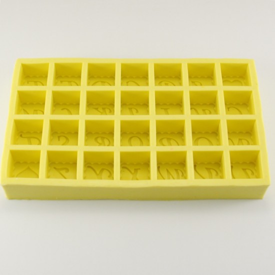 Küp Alfabe Şeklinde Silikon Kokulu Taş Ve Sabun Kalıbı