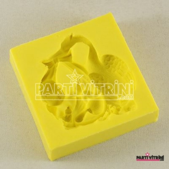 Leylek Ağzındaki Bebek Figürlü Silikon Kokulu Taş Ve Sabun Kalıbı